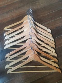 10 pcs Wooden Hangers