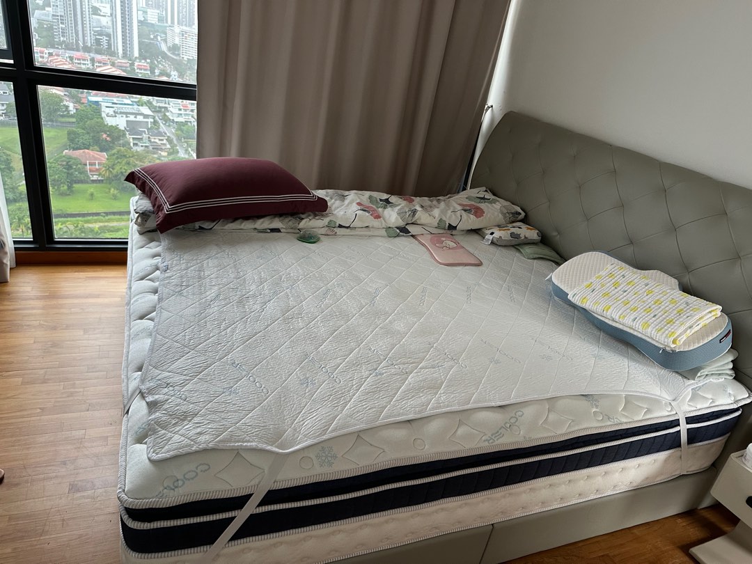 2m-by-2m-super-king-size-bed-leather-head-frame-furniture-home
