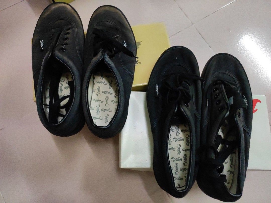 2x pairs Black school shoes size 7.5cm Men s Fashion Footwear