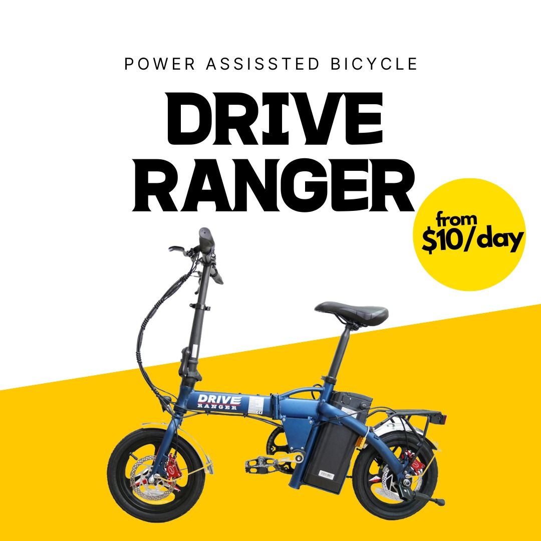 48V 18Ah Drive Ranger Ebike Rental Hydraulic Brakes From 10/day