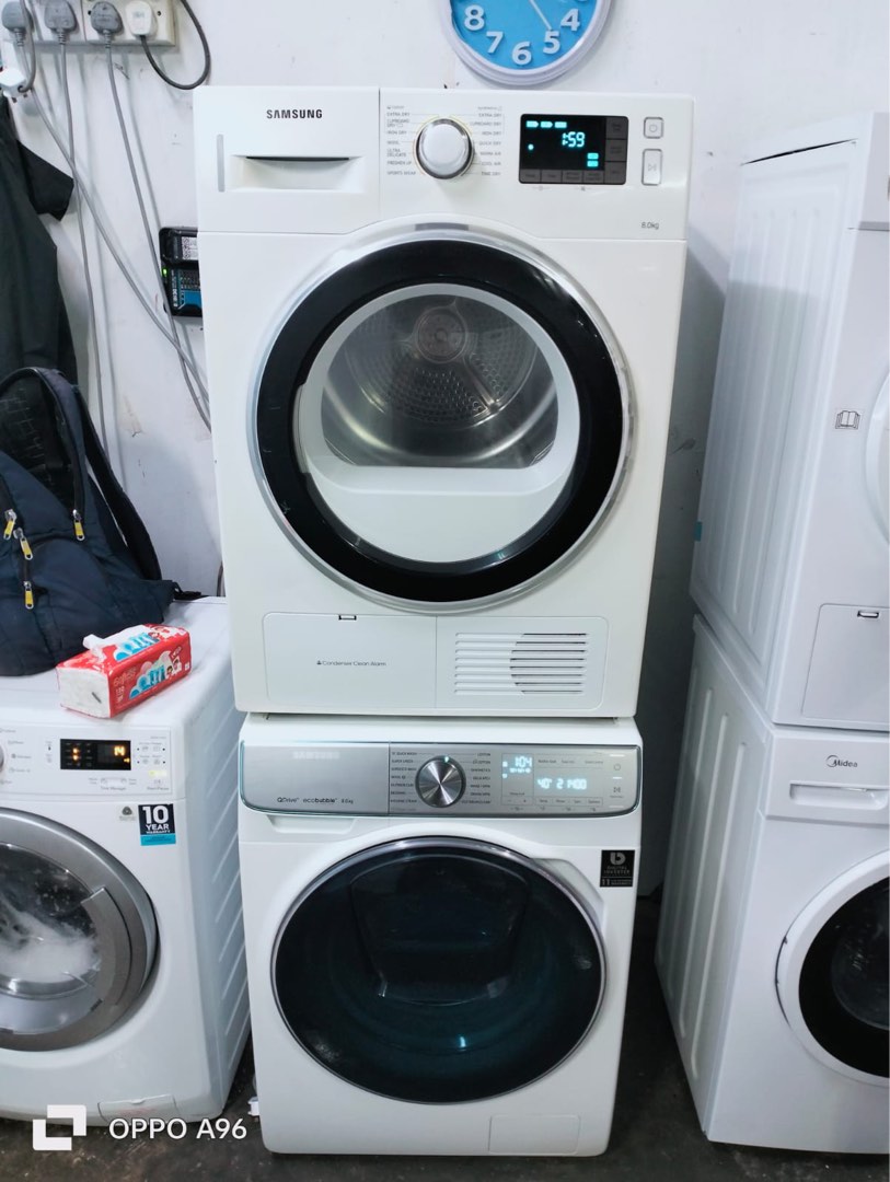 8/8KG Washing Machine and Condenser Dryer (Pair), TV & Home Appliances