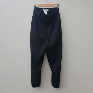 90s Yohji Yamamoto Pleated High-Waisted Tapered Cropped Trousers