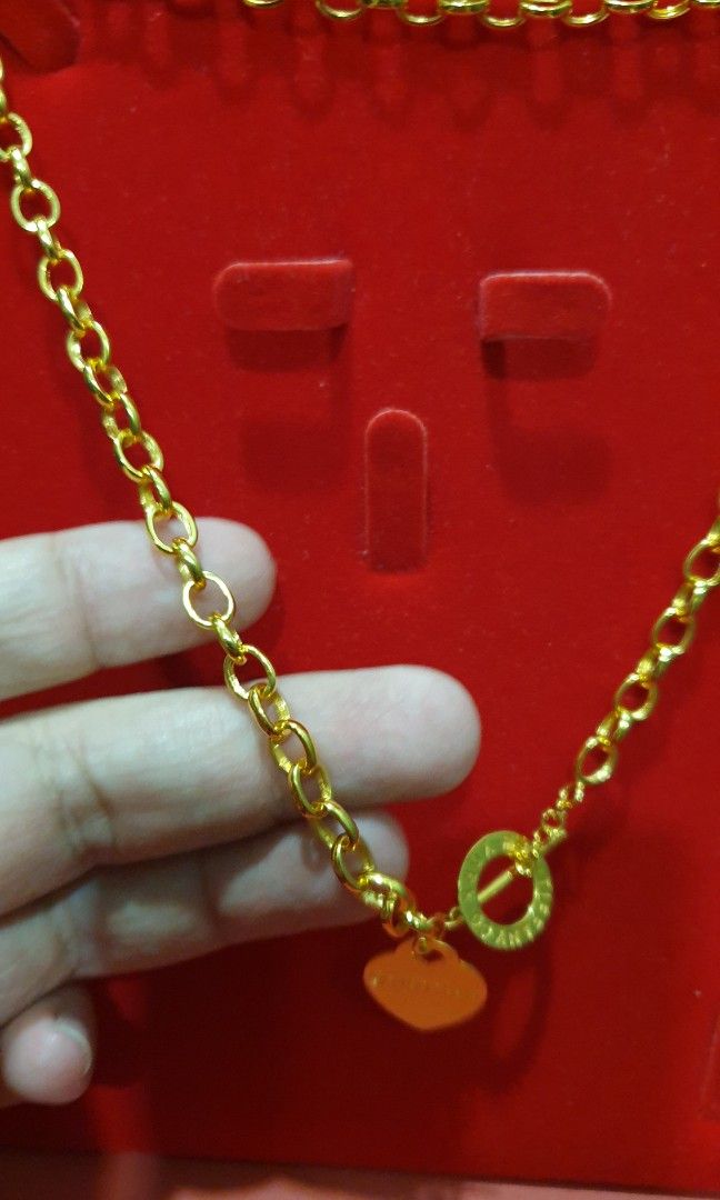 Mens gold clearance charm necklace