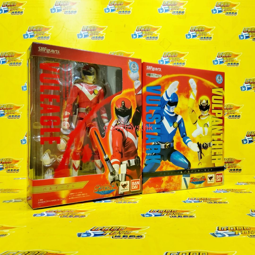 全新未開封 魂商店限定 BANDAI 太陽戰隊 SHF VULEAGLE & VULSHARK & VULPANTHER 共2盒 全3種 ...