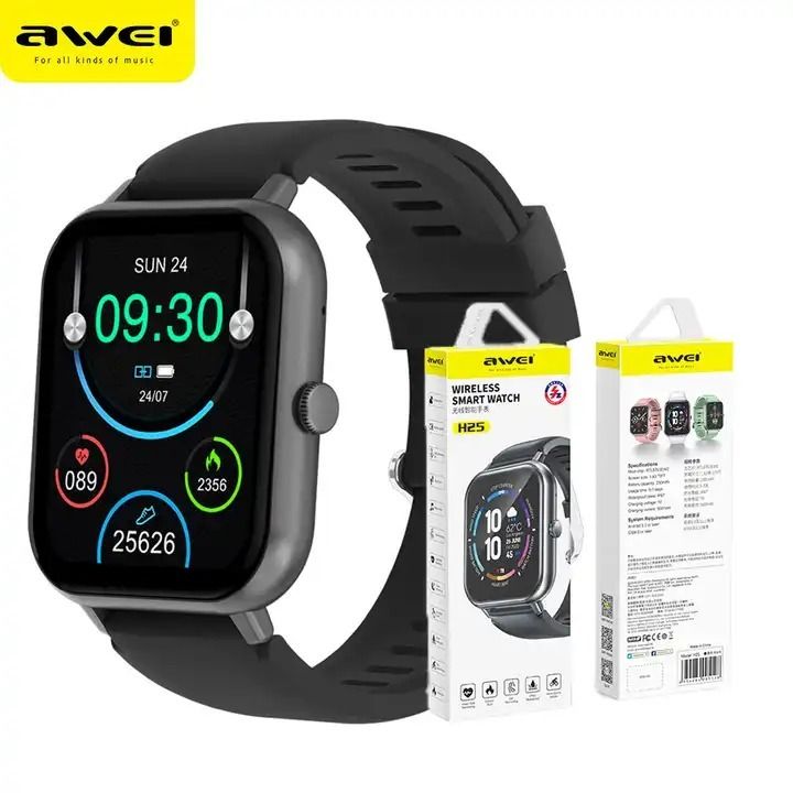 Awei H25 Smartwatch Ce Fcc Rohs Heart Rate Blood Pressure