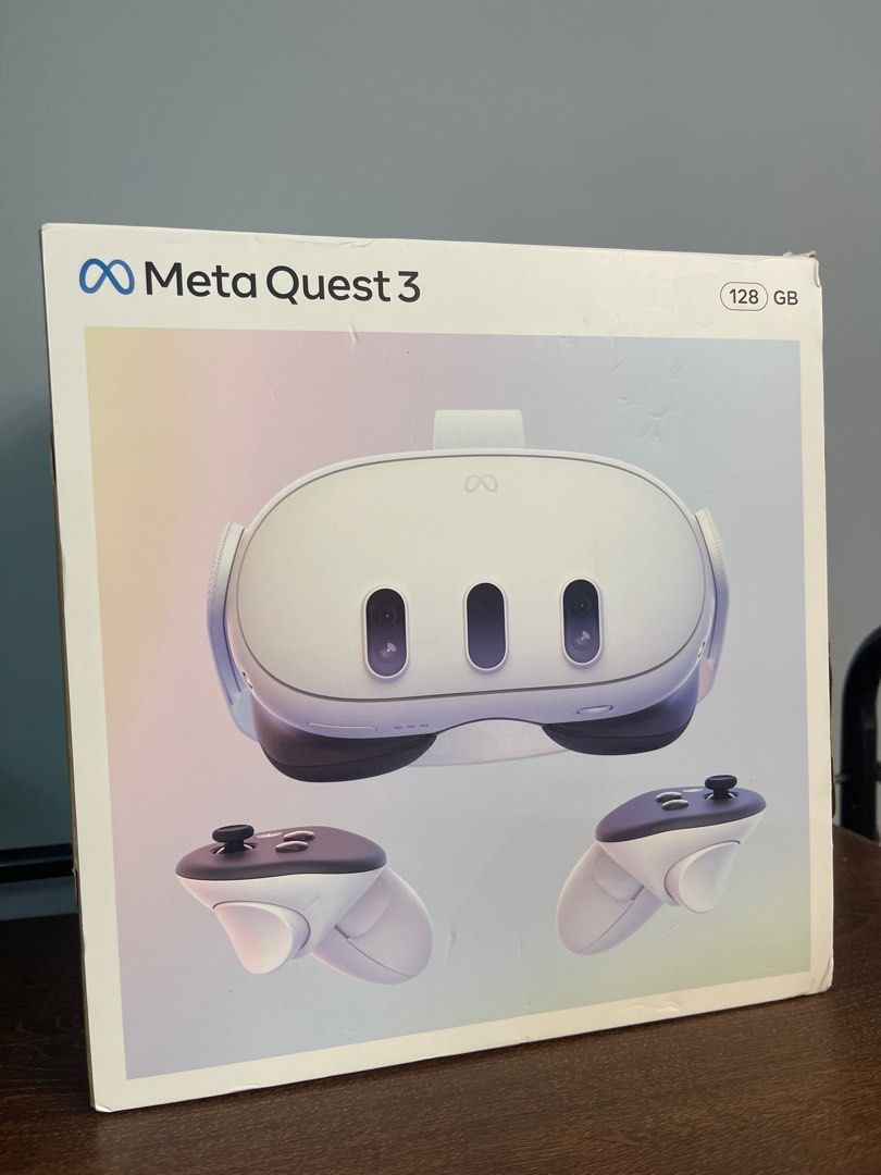 全新未開封meta quest 3 128gb, 電子遊戲, 遊戲機配件, VR 虛擬實境