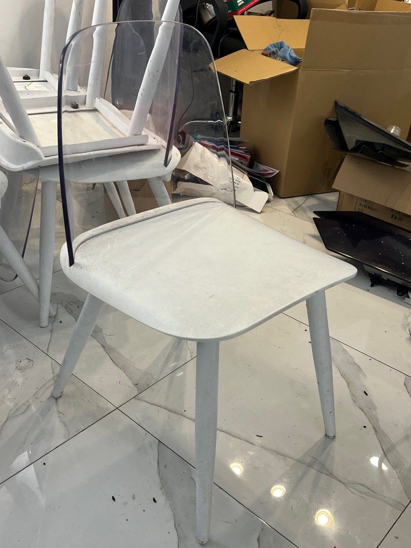 Perspex chairs shop for sale