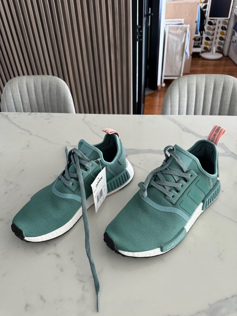 Adidas NMD R1 Lime Green Women s Fashion Footwear Sneakers on