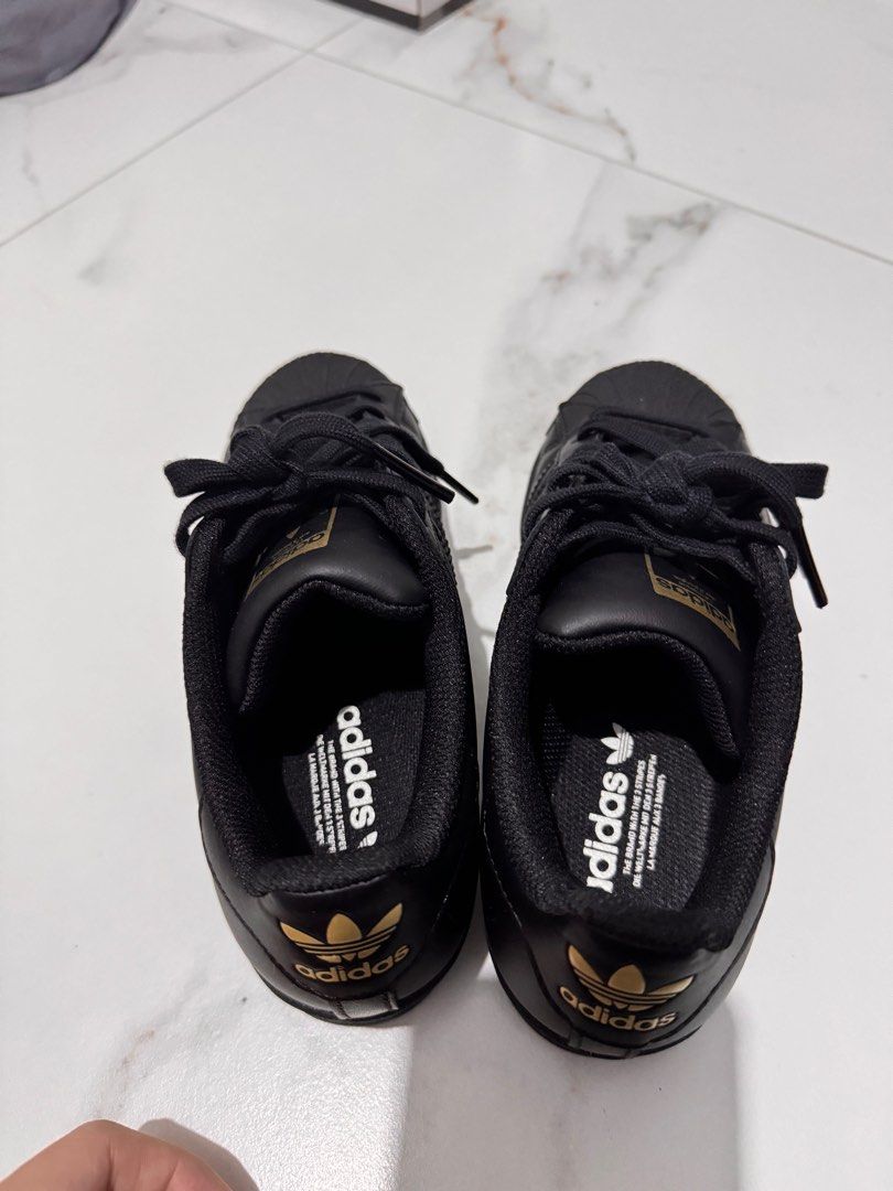 Girls black adidas sneakers store
