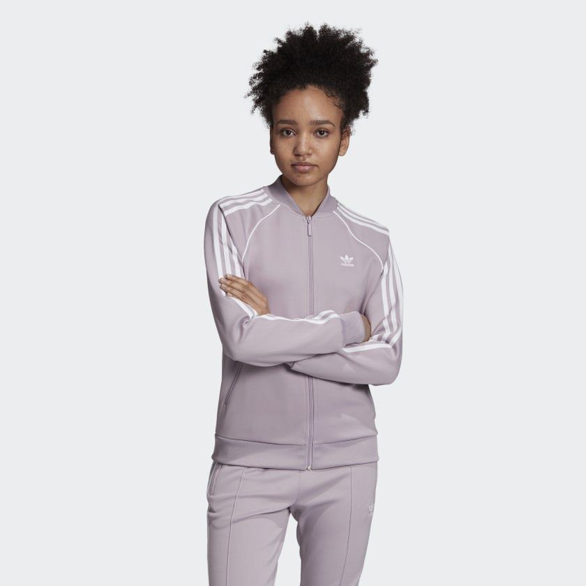 ADIDAS Superstar Track Jacket Multicolor Lilac Fesyen Wanita