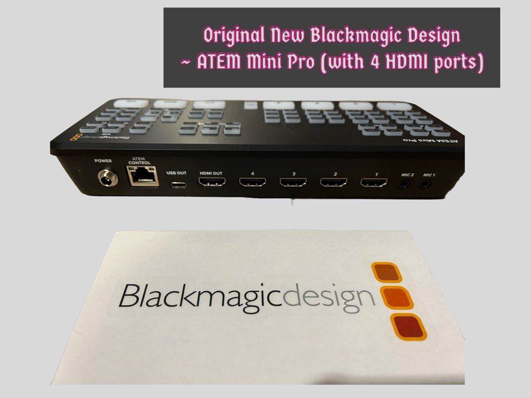 新品未開封 Blackmagic design ATEM Mini Proカメラ