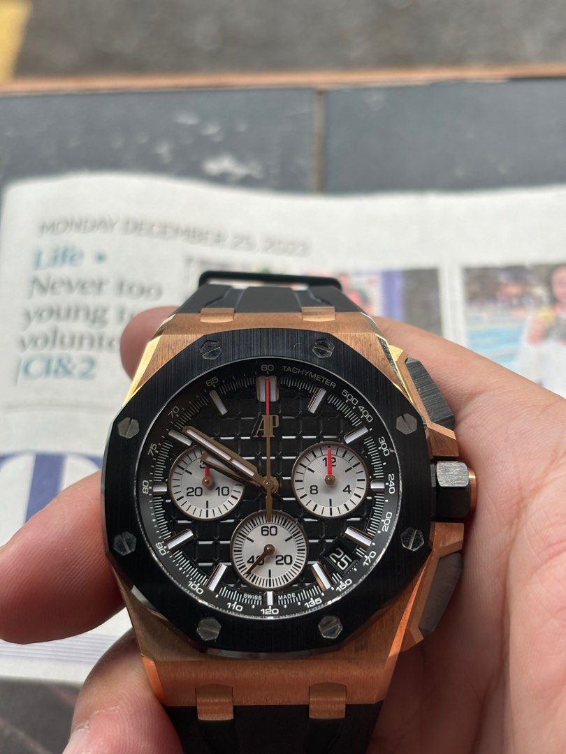 Gold audemars piguet royal oak best sale offshore