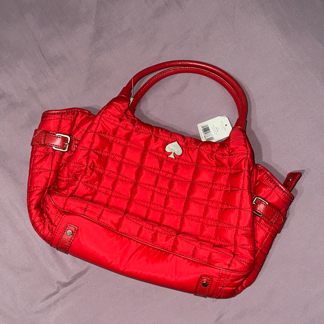 Red quilted new arrivals handbag