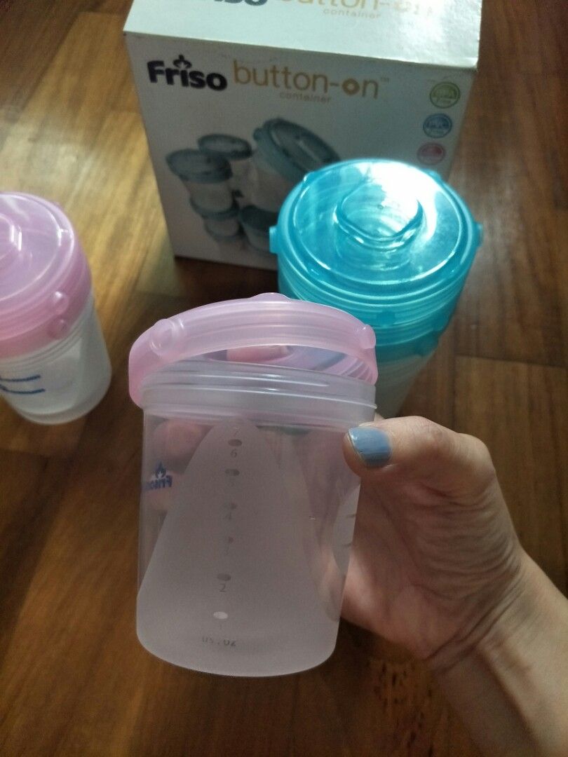 Baby Link Interlocking Baby interlocking breastmilk storage/food dosage container, Babies ...