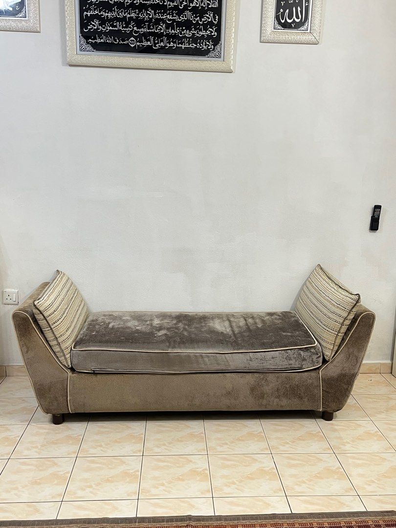 Backless top sofa bench