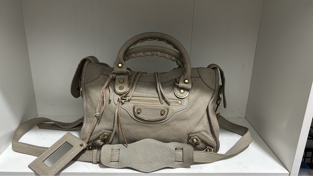 Balenciaga mini suede cheap bag