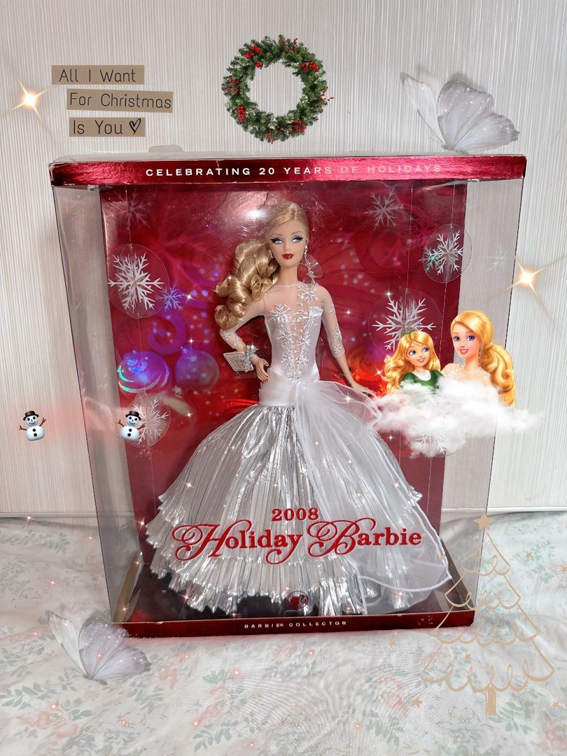 2008 2025 holiday barbie