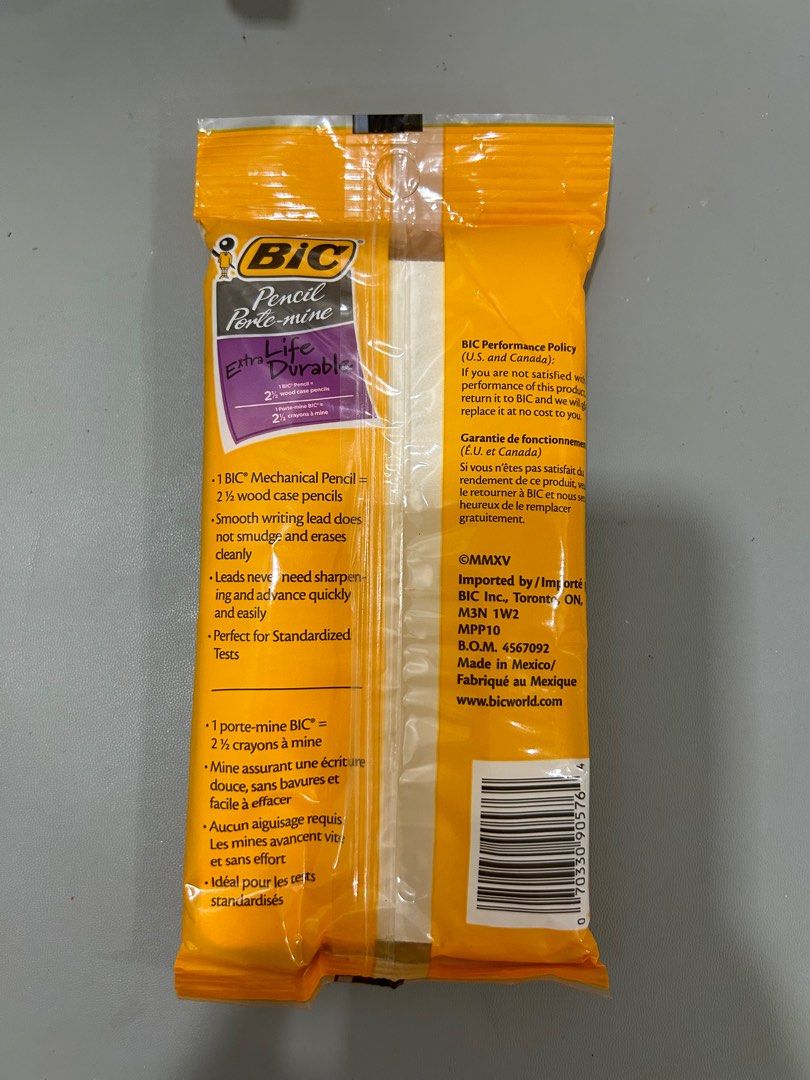 BiC Mechanical Pencil 10 pcs (0.7mm) (Category: Stationery & School Supplies) located in Santa Rosa. Submitted by zoeydeguzman (Listing ID 1274052452, Image 2). Description: 10 pcs of super good quality and durable mechanical pencils. completely sealed and unopened .