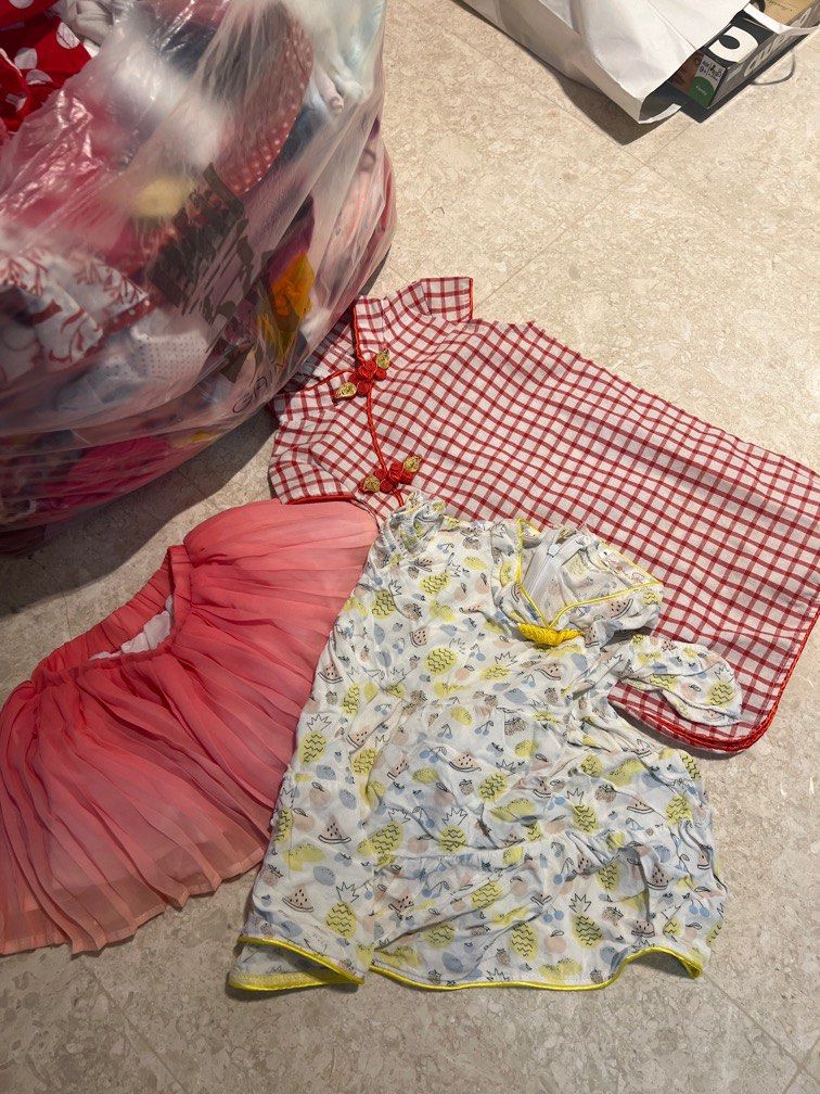 Big bag of Children clothes suitable for girls Babies Kids