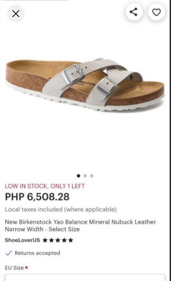 birkenstock yao balance white