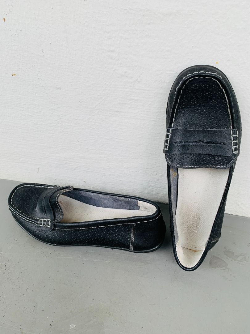 Black Loafers Women s Size 37