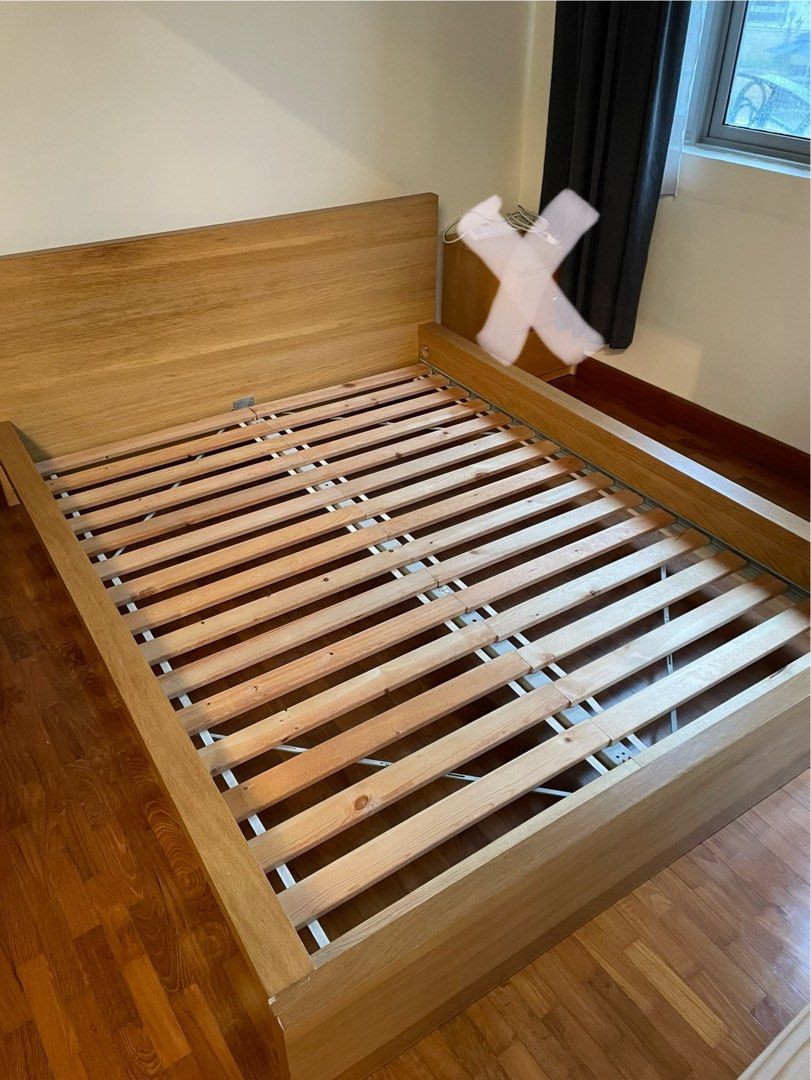 Ikea malm bed on sale with nightstands