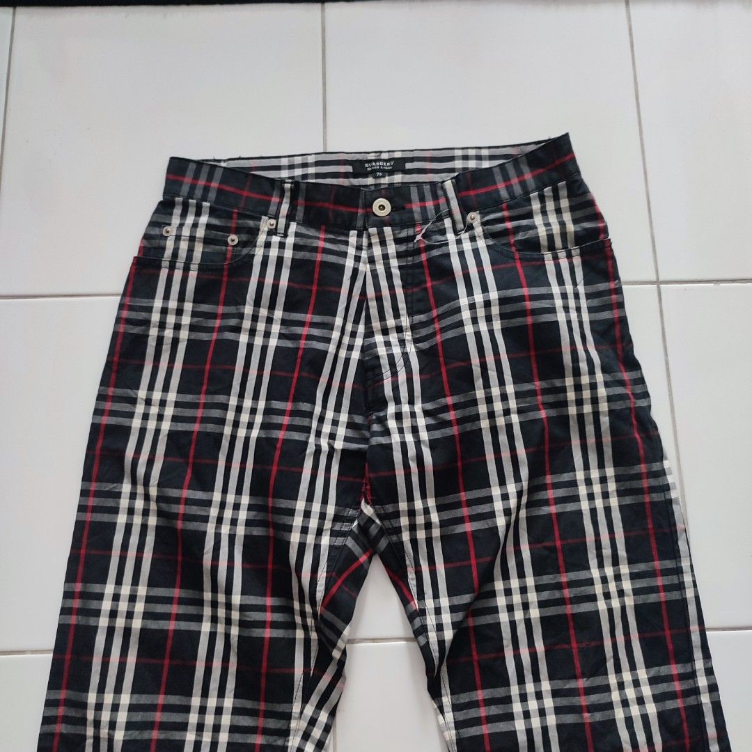 Burberry nova deals check pants mens