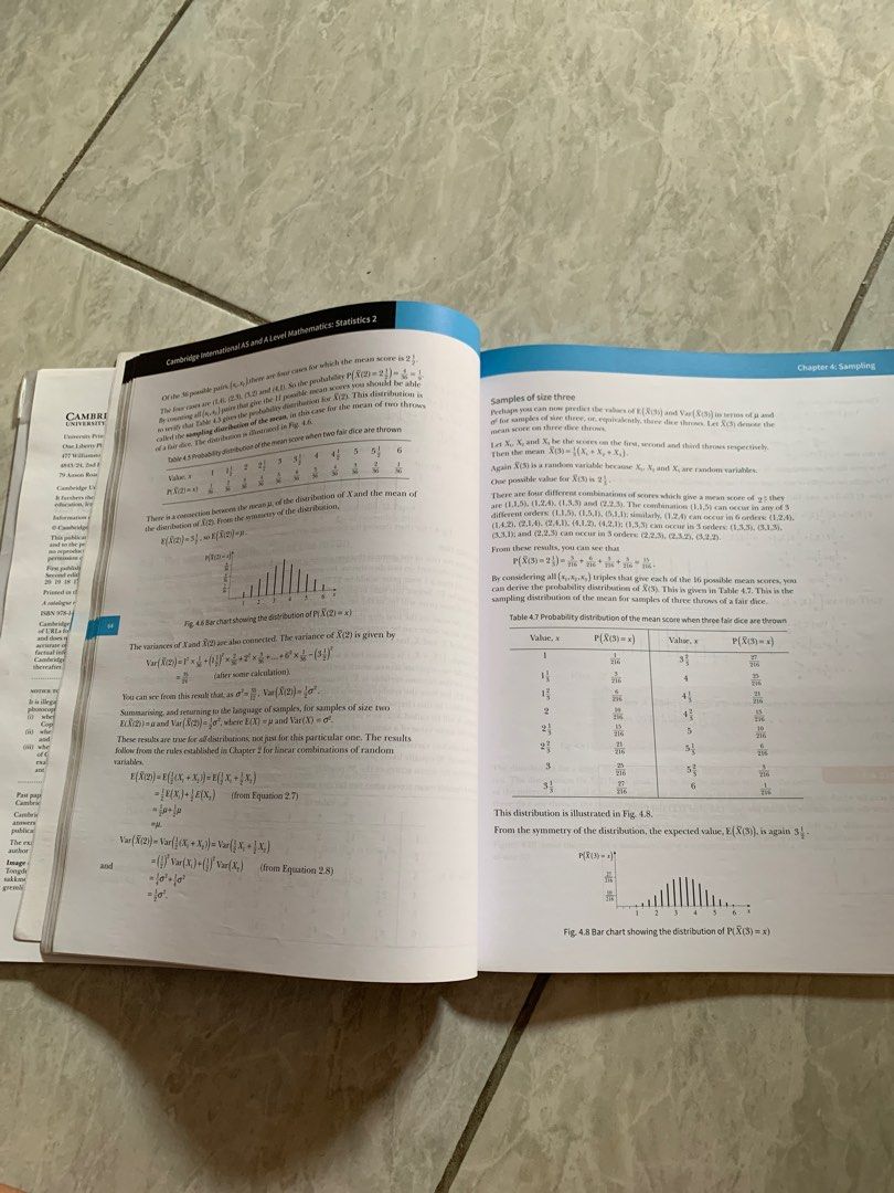 Cambridge international as and a level mathematics statistics 2