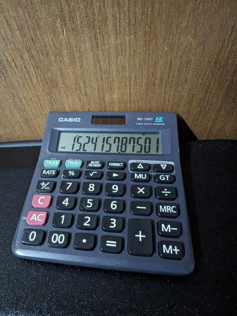 Casio mj 120t calculator new arrivals price