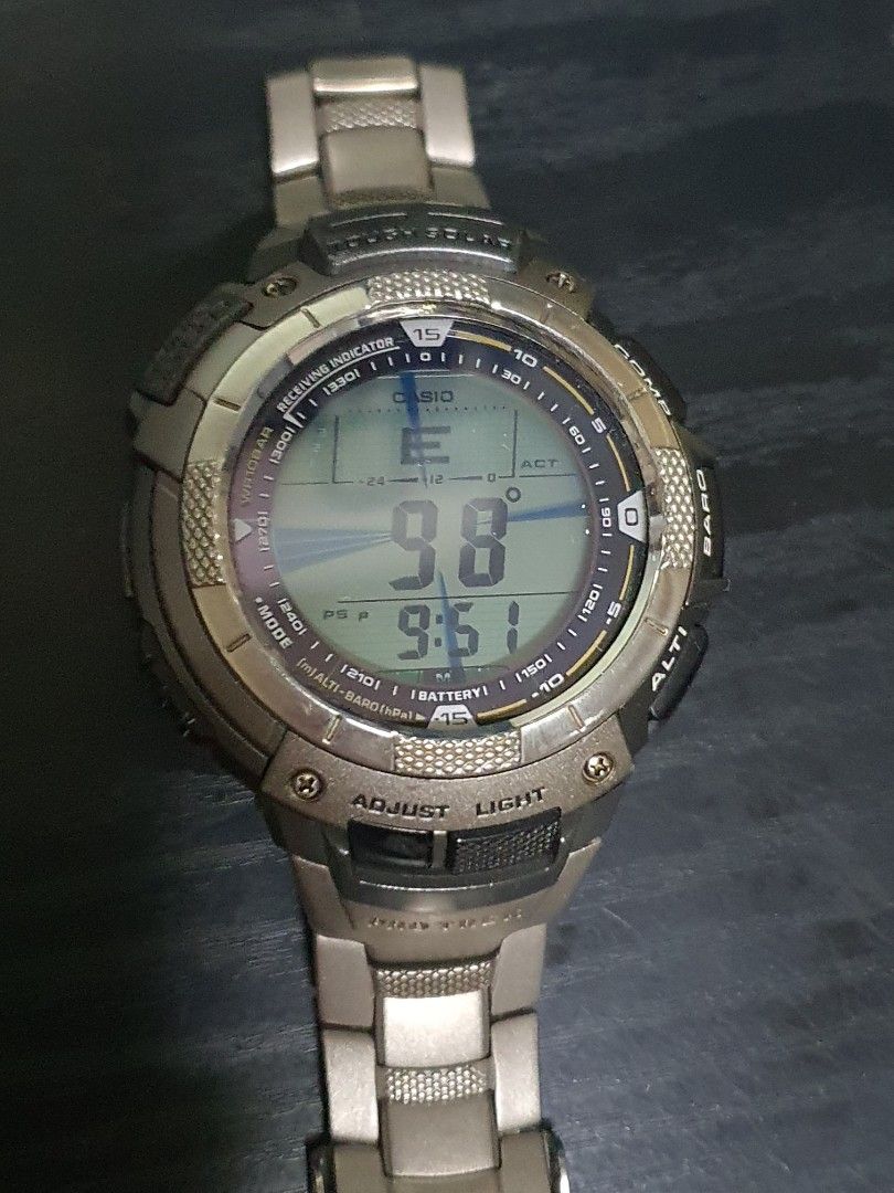 Casio Protrek PRW 1000T titanium bracelet watch not G Shock Men s