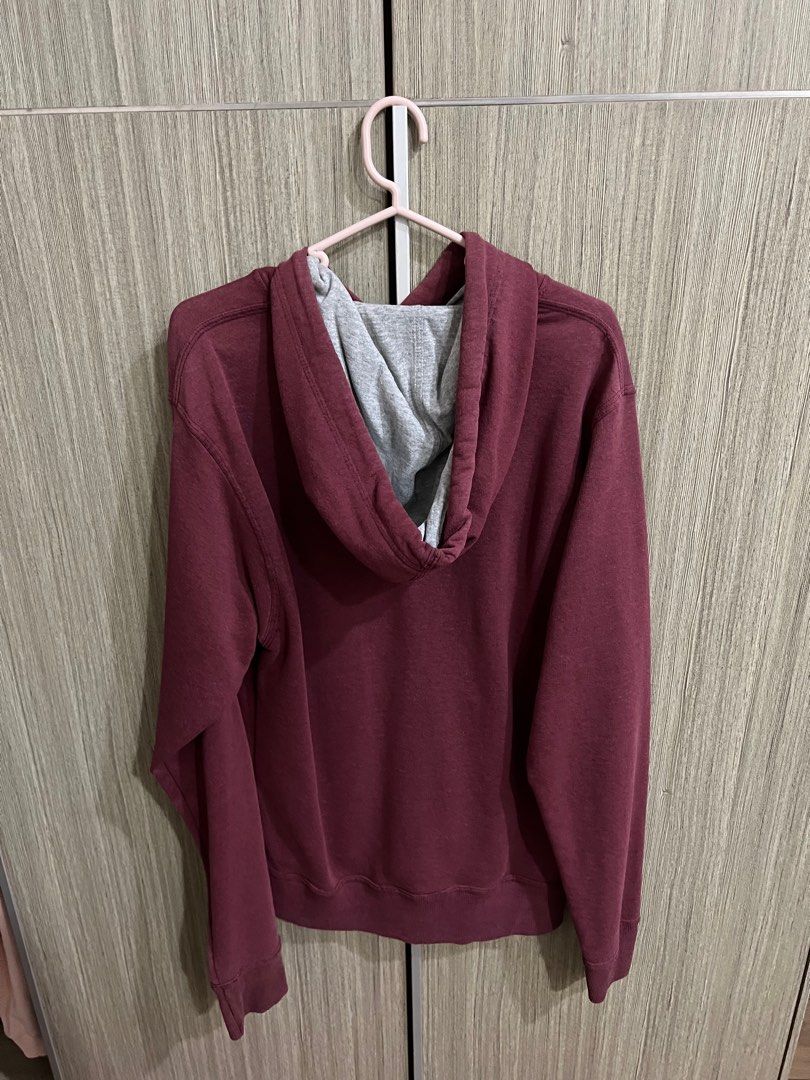 Champion Maroon Red Hoodie Men s Fashion Coats Jackets and