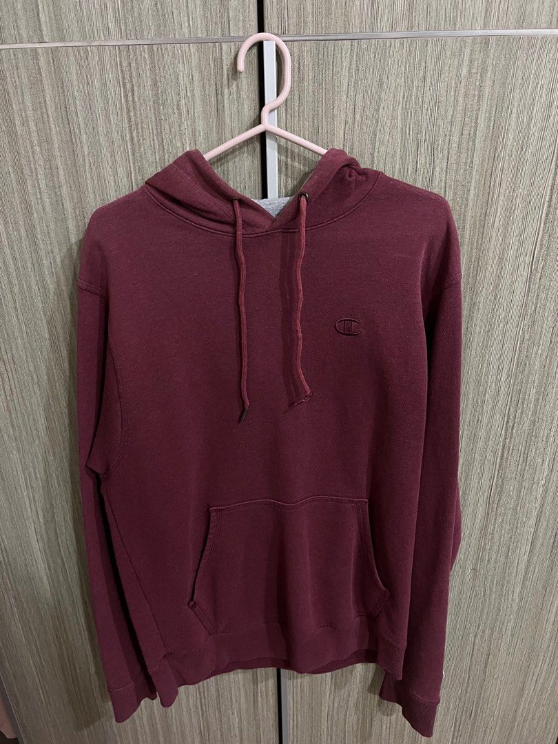 Maroon red top hoodie