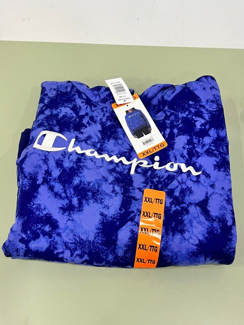 Champion Women's Fleece Hoodie Blue, 女裝, 上衣, 長袖衫- Carousell