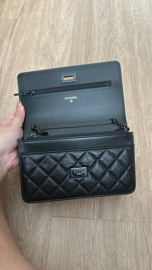 Chanel so black wallet on chain outlet