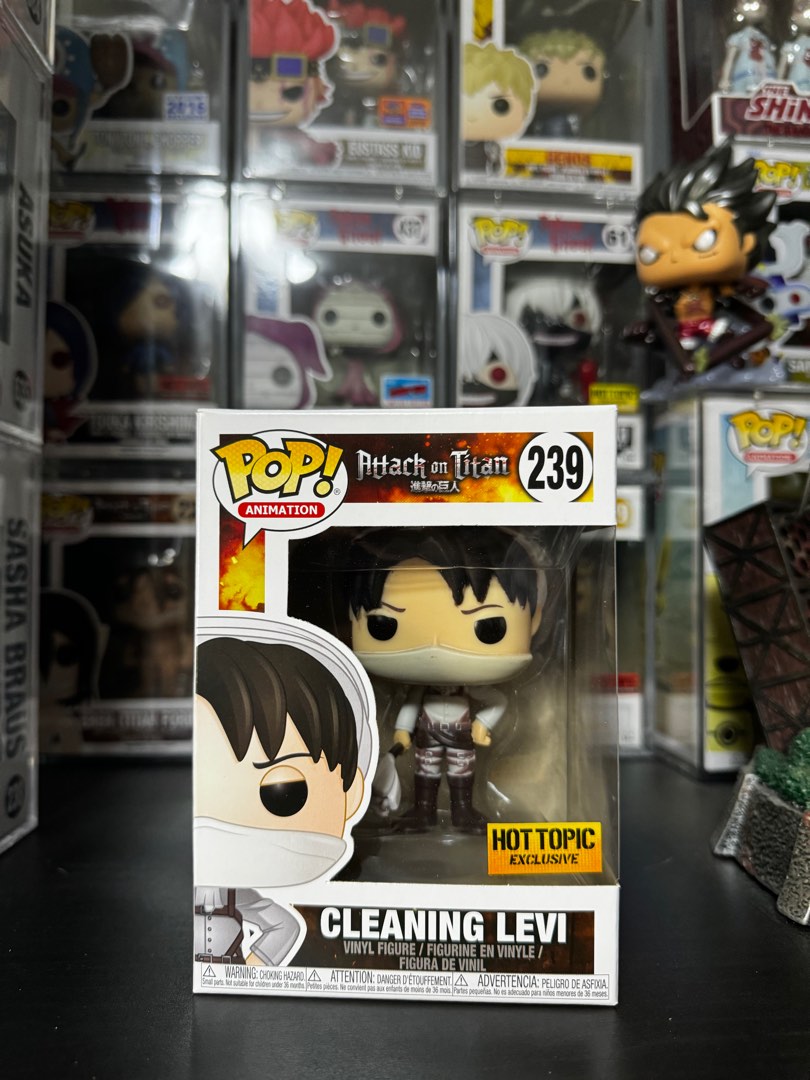 Funko POP! Attack on Titan 239 Cleaning Levi Hot Topic Exclusive