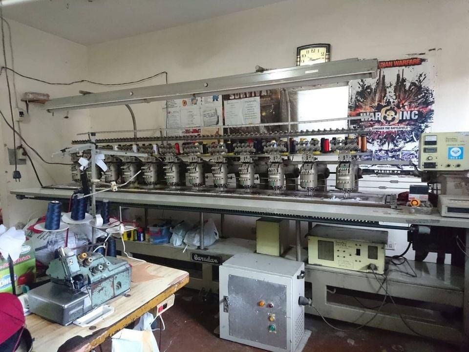 Computerized embroidery machine (Category: Industrial Equipment) located in Binan City. Submitted by phuqui (Listing ID 1274031474, Image 1). Description: We’re selling our pre-loved computer embroidery machine. Below are the specifications: - 12 heads. - 5 needles / 5 colors. - Barudan 199X’s model. - Good working condition..