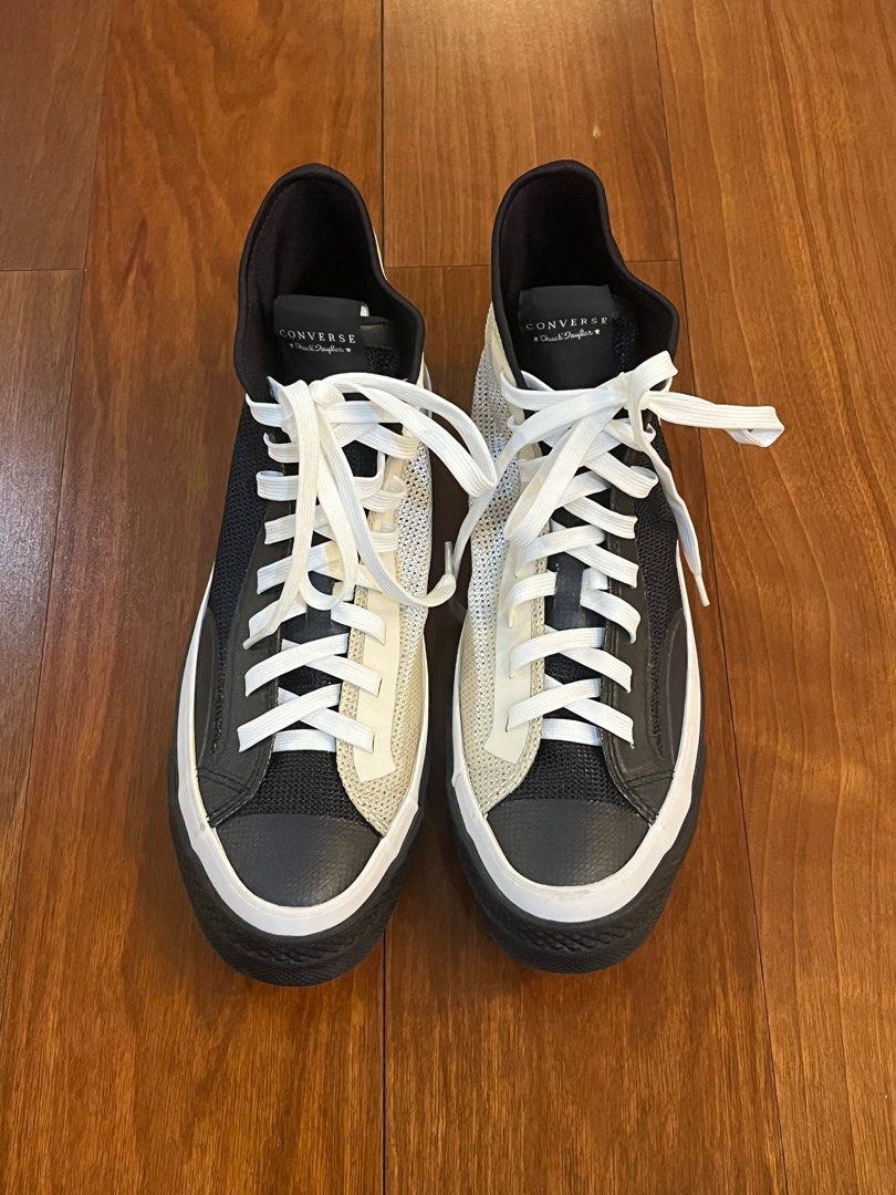 Half white deals half black converse