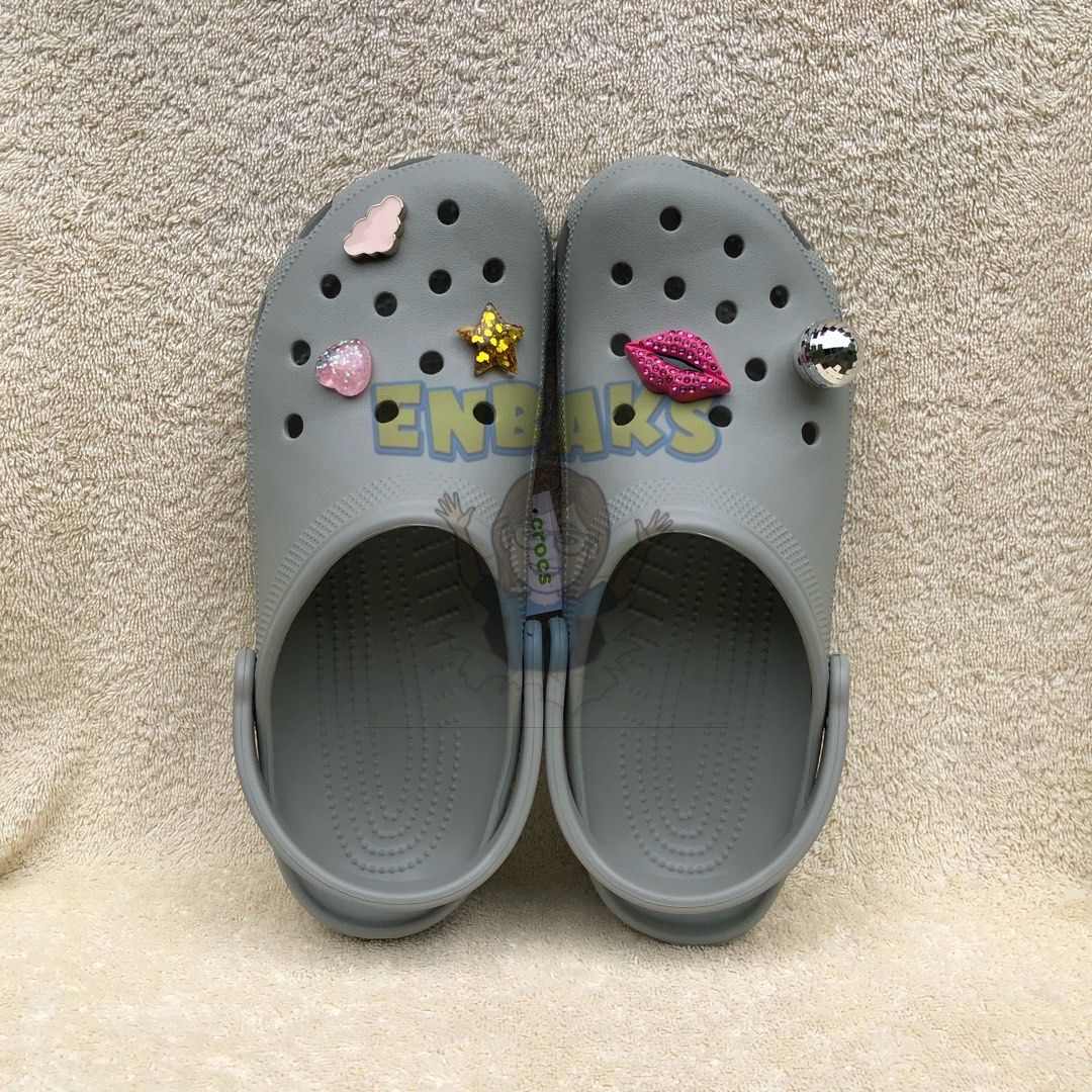 🇸🇬CROCS Classic Clogs in Elephant (M10/W12) (Category: Slippers & Slides) located in Tagum. Submitted by enbaks (Listing ID 1273973344, Image 3). Description: Brand new Comes with booklet, hanger & ziploc Originally bought in SG OUTLET.