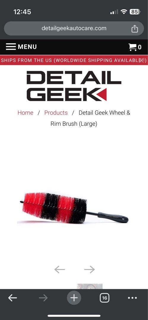 Detailgeek Wheel and Rim Brush (L)