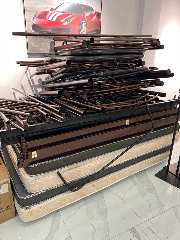 Double Deck And Single Deck Bed Frames And Mattress Furniture Home Double Deck And Single Deck Bed Frames And Mattress Furniture Home