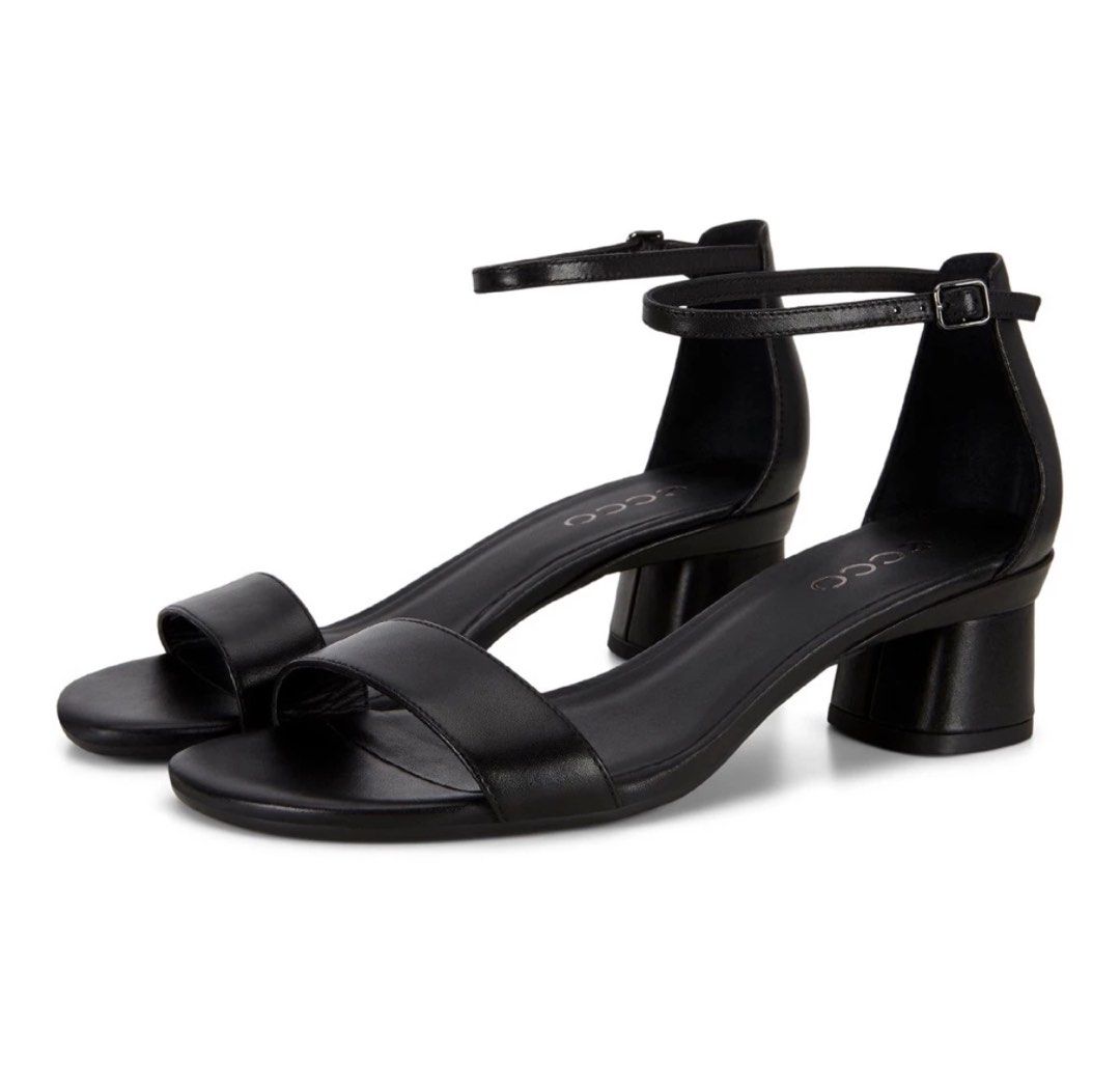 Ecco elevate 45 block heel strappy women's sandals outlet