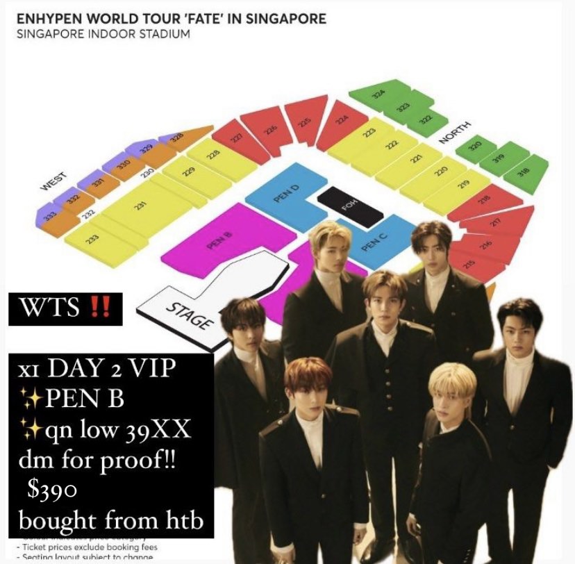 ENHYPEN FATE SG DAY 2 VIP TICKETS, Tickets & Vouchers, Event Tickets on