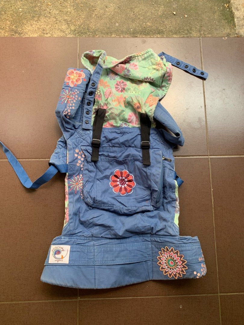 Ergo Baby Carrier ERGOBABY ORIGINAL BABY CARRIER BLUE EMBROIDERY FLORAL GENDONGAN BAYI CARRIER IMPORT Bayi Anak Kereta Kursi Goyang Gendongan Bayi di Carousell