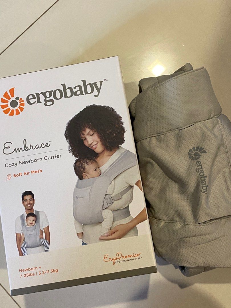 Ergobaby Embrace Soft Air Mesh Carrier - Soft Grey