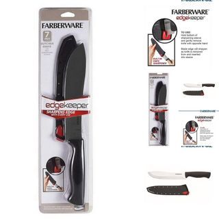 Faberware Edgekeeper Butcher’s Knife w/ Built In Sharpener