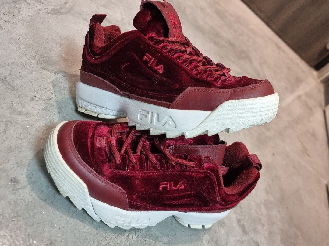 Velvet fila disruptor on sale