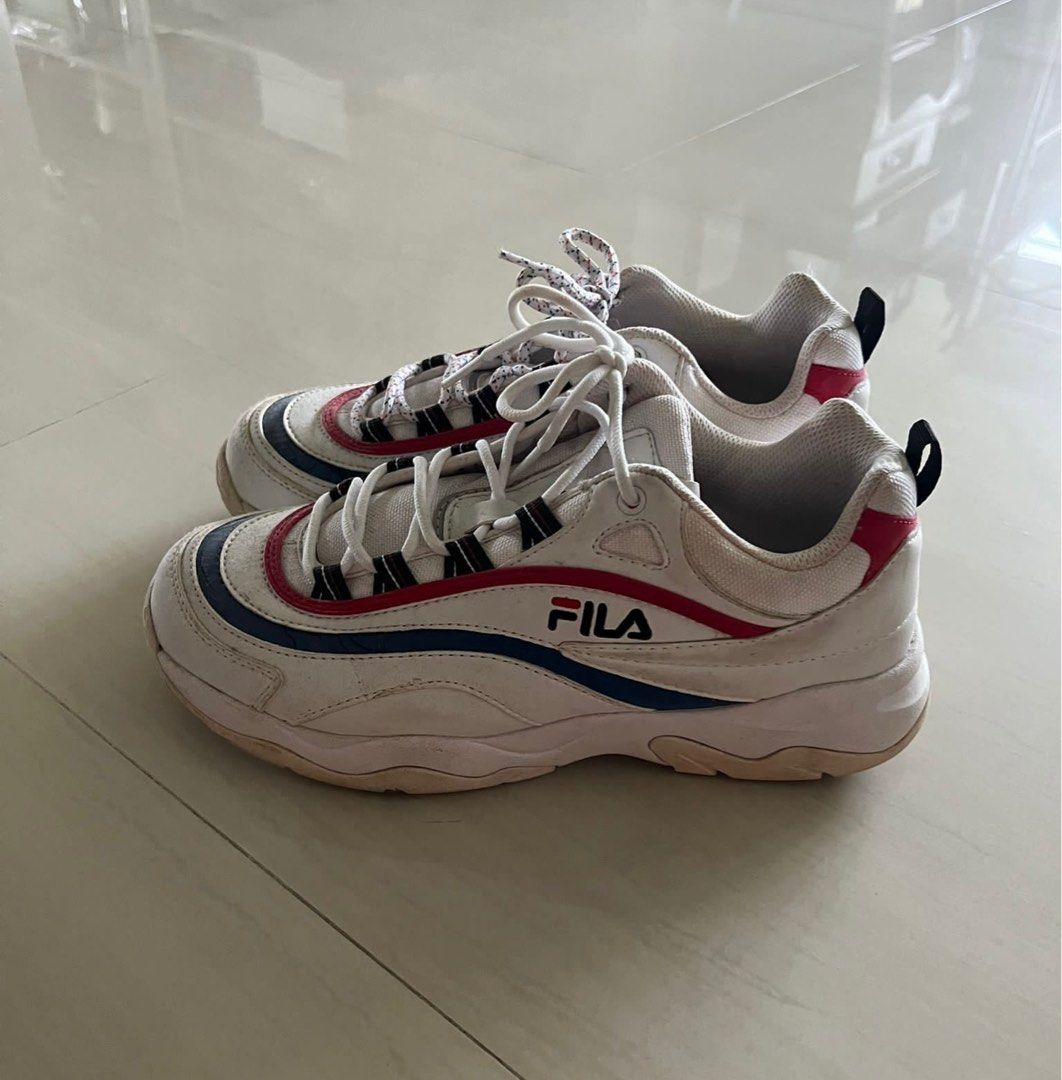 Fila ray red and blue sale