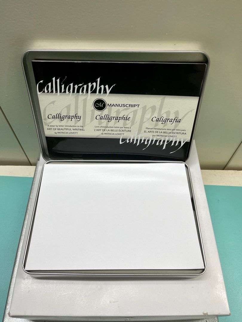 [FROM US] MANUSCRIPT CALLIGRAPHY SET COMPLETE ORIGINAL TIN BOX, Hobbies ...