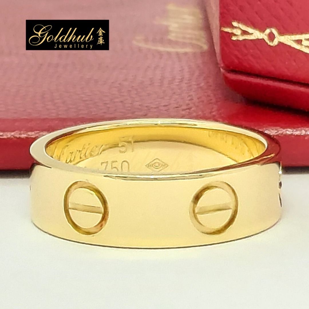 Cartier yellow gold ring store