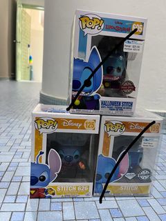 Funko Pop Stitch with Record Player Chase! FunkoShop Exclusive Open Mouth  Disney